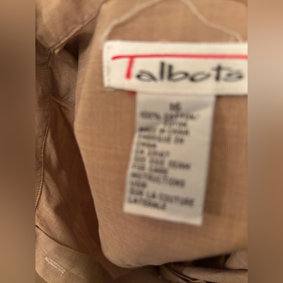 TALBOTS Woman’s Light Brown Button-Down Shirt, Size: 16 - Picture 5 of 6